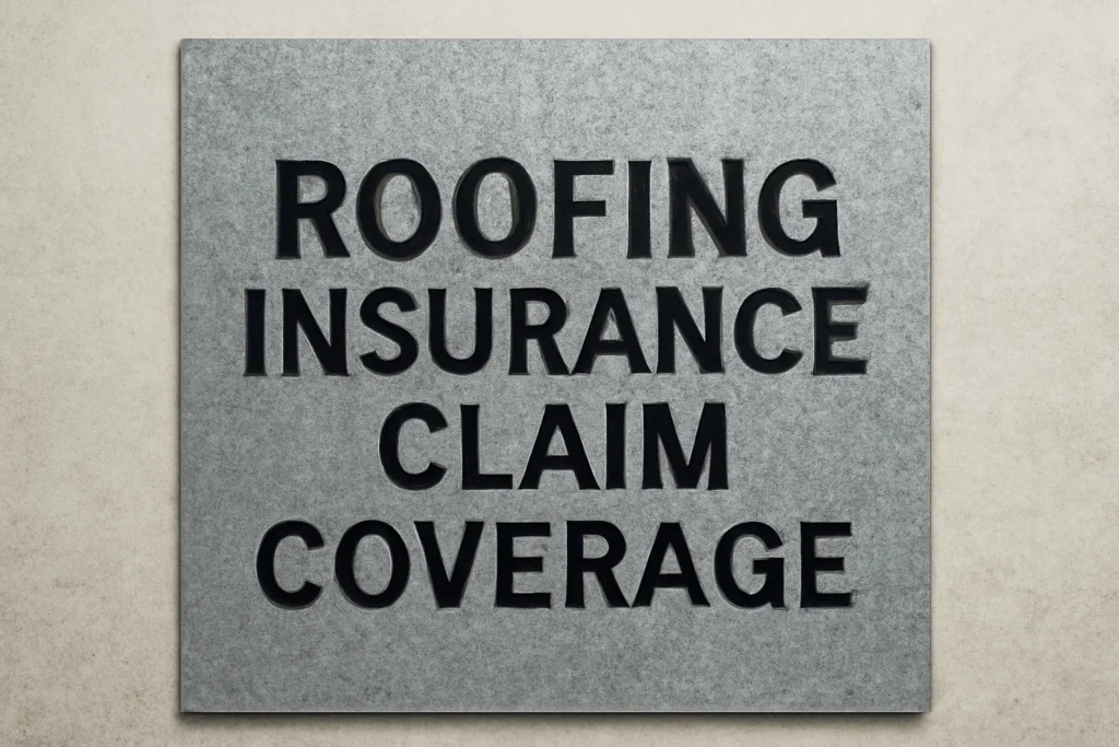 Roof Insurance Claim Coverage